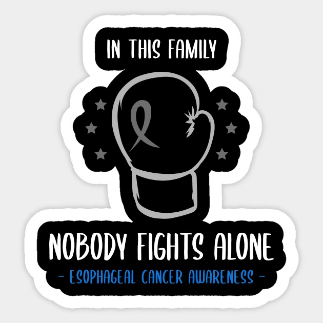 Esophageal Cancer Awareness Sticker by victoria@teepublic.com